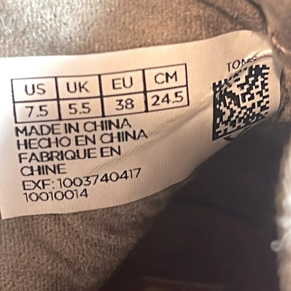 TOMS MAJORCA PEEP TOE BOOTIES WOMENS size 7.5 - Picture 5 of 5